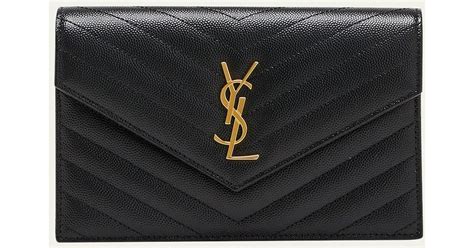 small ysl envelope flap wallet on chain|ysl wallet on chain sale.